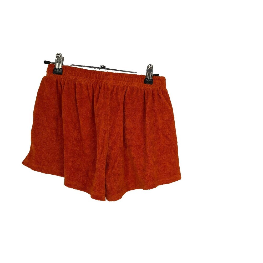 Donni Shorts Women's Size XXS Orange Terry Cloth Retro Beachcore